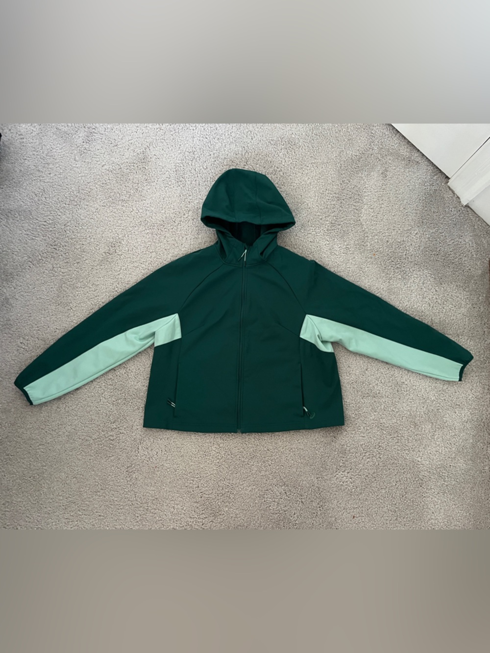 Asics Green and Mint Women’s Hooded Jacket